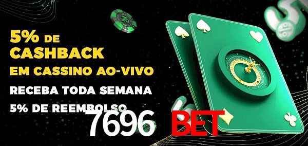 Promoções do cassino ao Vivo 7696 BET